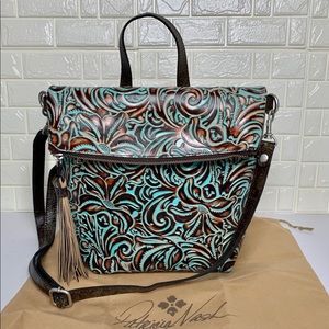 PATRICIA NASH Luzille Turquoise Backpack Bag